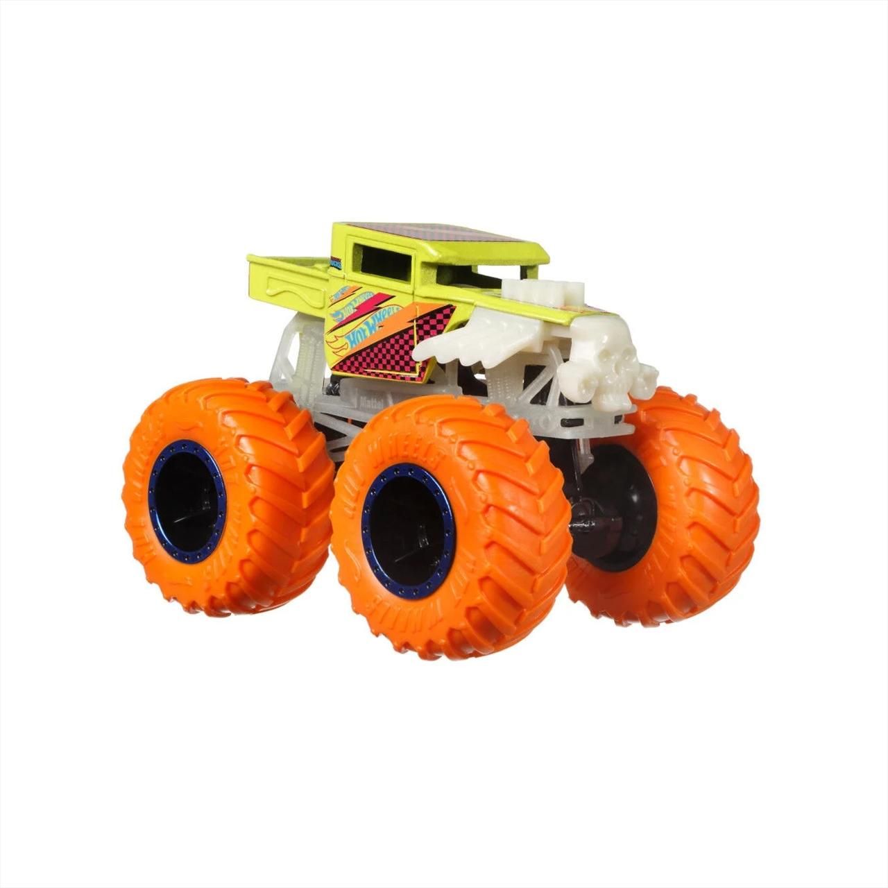 Hot Wheels Monster Truck sötétben világító autó - Bone Shaker (HCB50/HCB55)