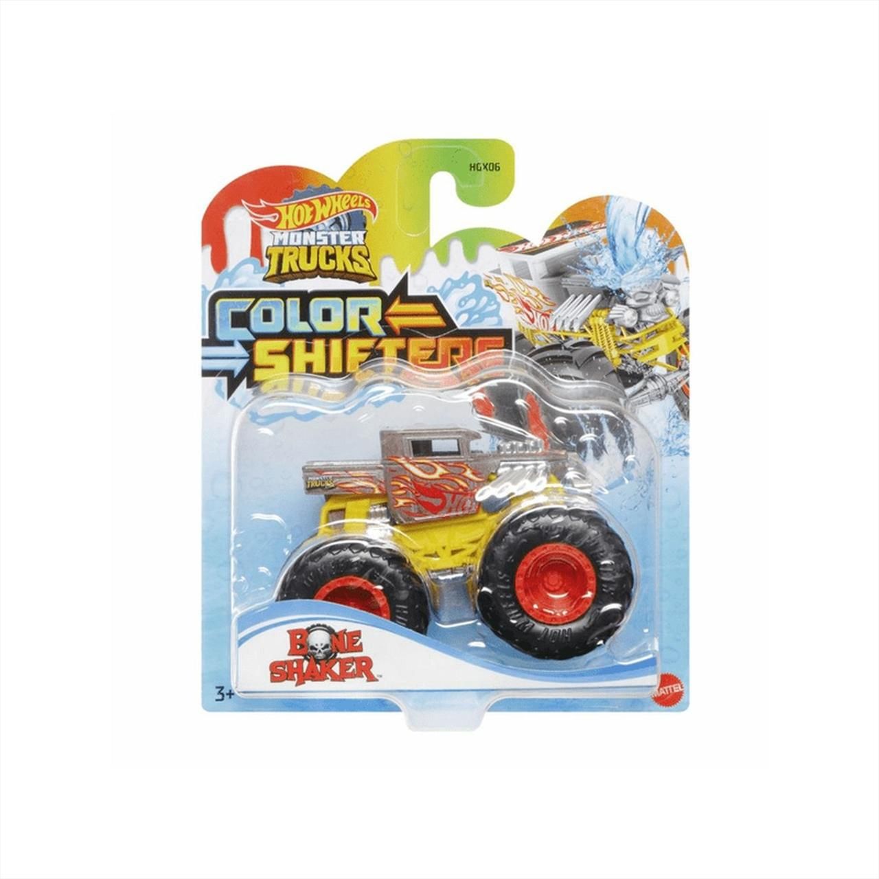 Hot Wheels Monster Truck színváltós autó - Bone Shaker