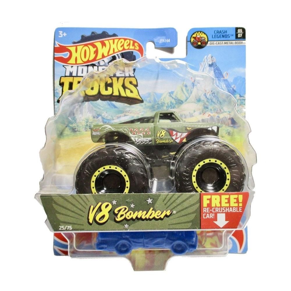 Hot Wheels Monster Trucks kisautó 1:64 - V8 Bomber