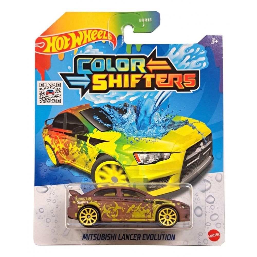 Hot Wheels színváltós kisautó - 2008 Mitchubishi Lancer Evo (BHR15/CFM40)