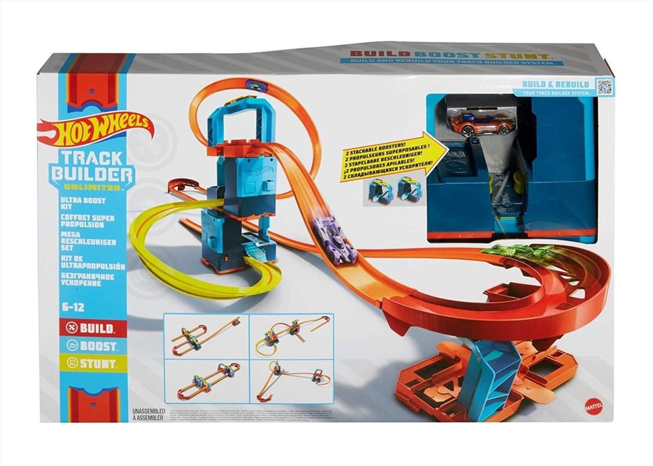 Hot Wheels Track Builder turbó motorizált versenypálya
