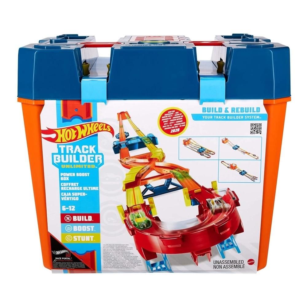 Hot Wheels Track Builder Ultimate verseny hordozható játékdoboz 