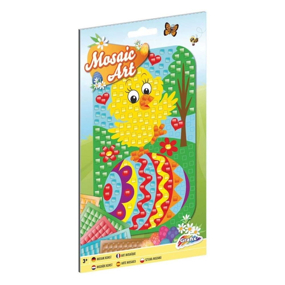 Húsvéti mozaikkép matricázó - Csibe