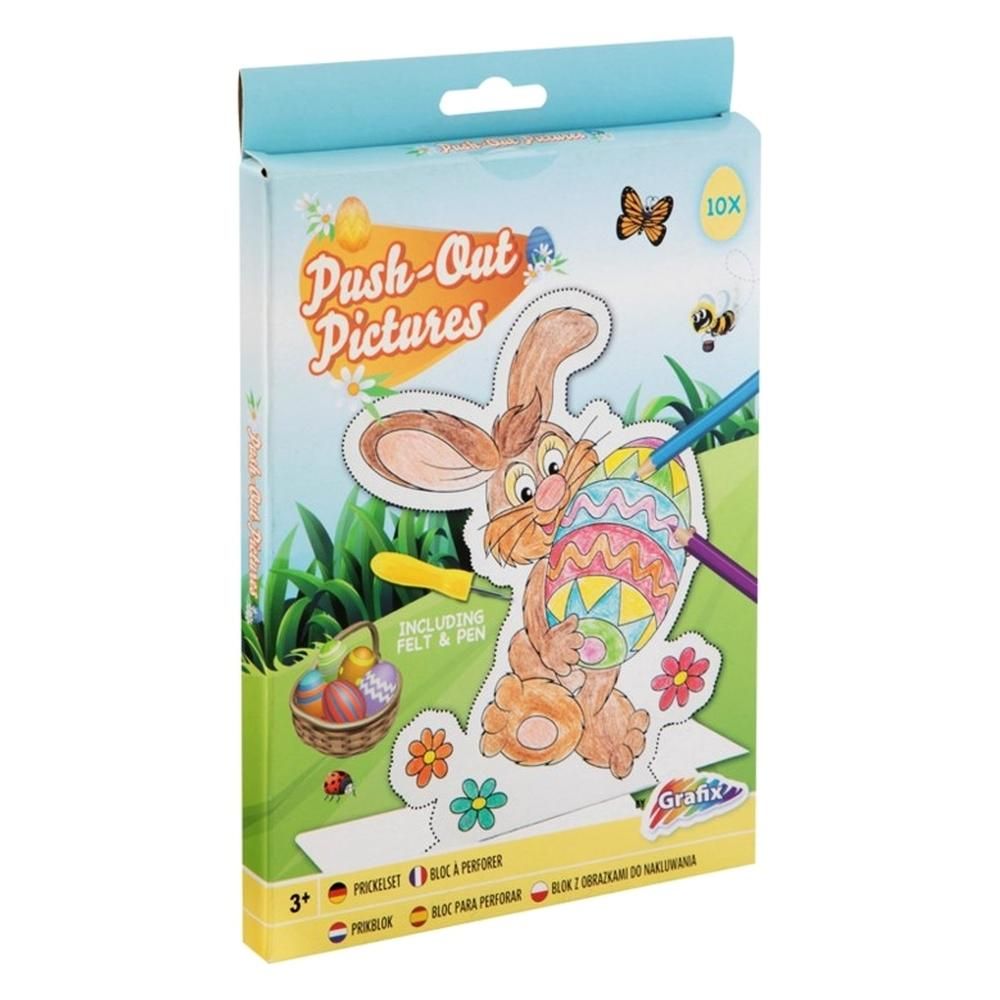 Húsvéti papírdekoráció készítő és színező készlet