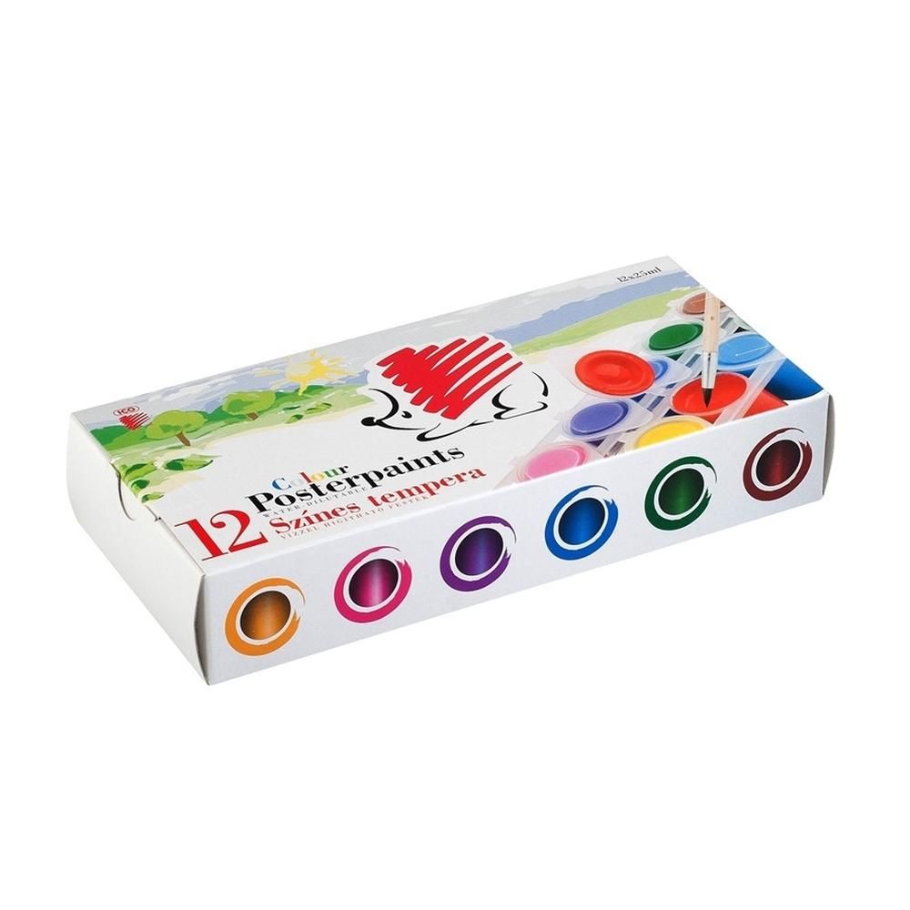 ICO Süni Tégelyes tempera szett, 12 db-os