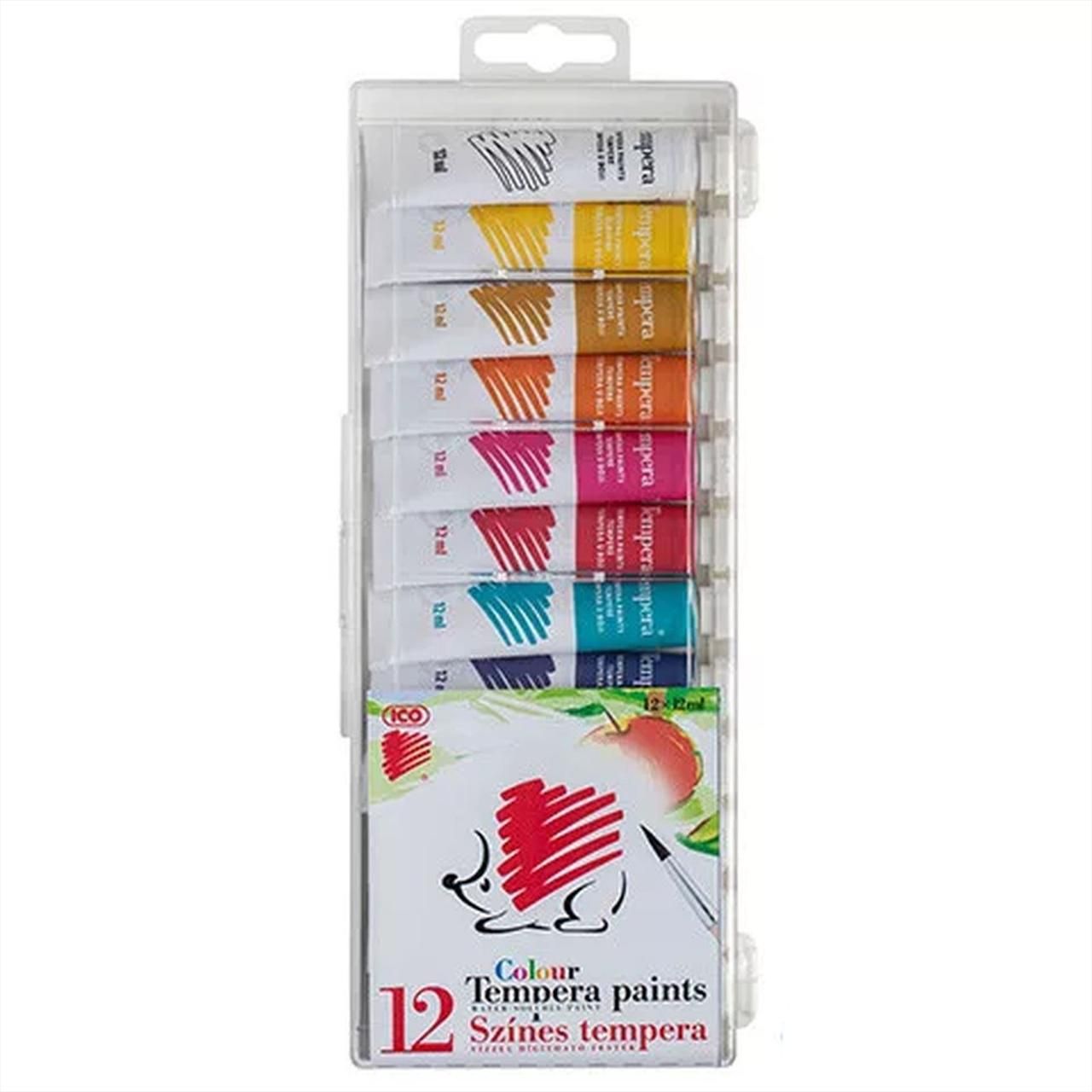 ICO Süni tempera színes 12 db-os, 12 ml