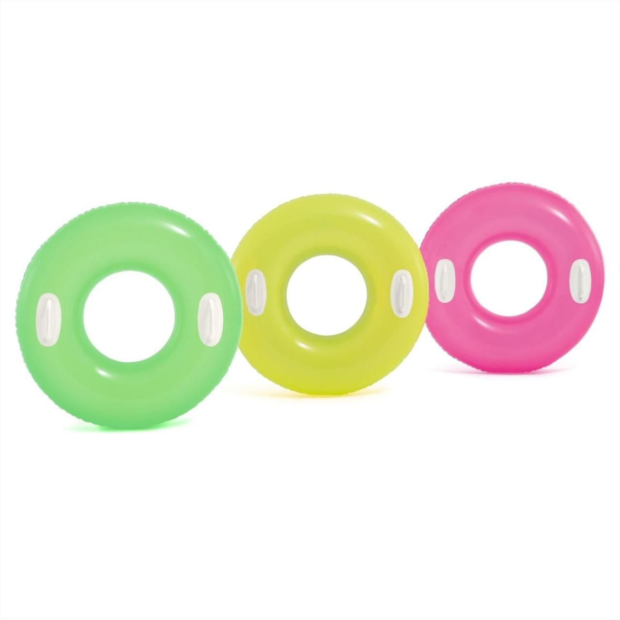 Intex Fényes úszógumi kapaszkodóval, 76 cm