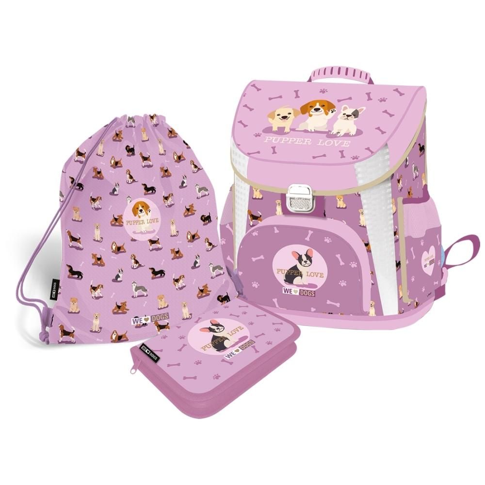 Iskolatáska Prémium 3 db-os szett - Pupper Love