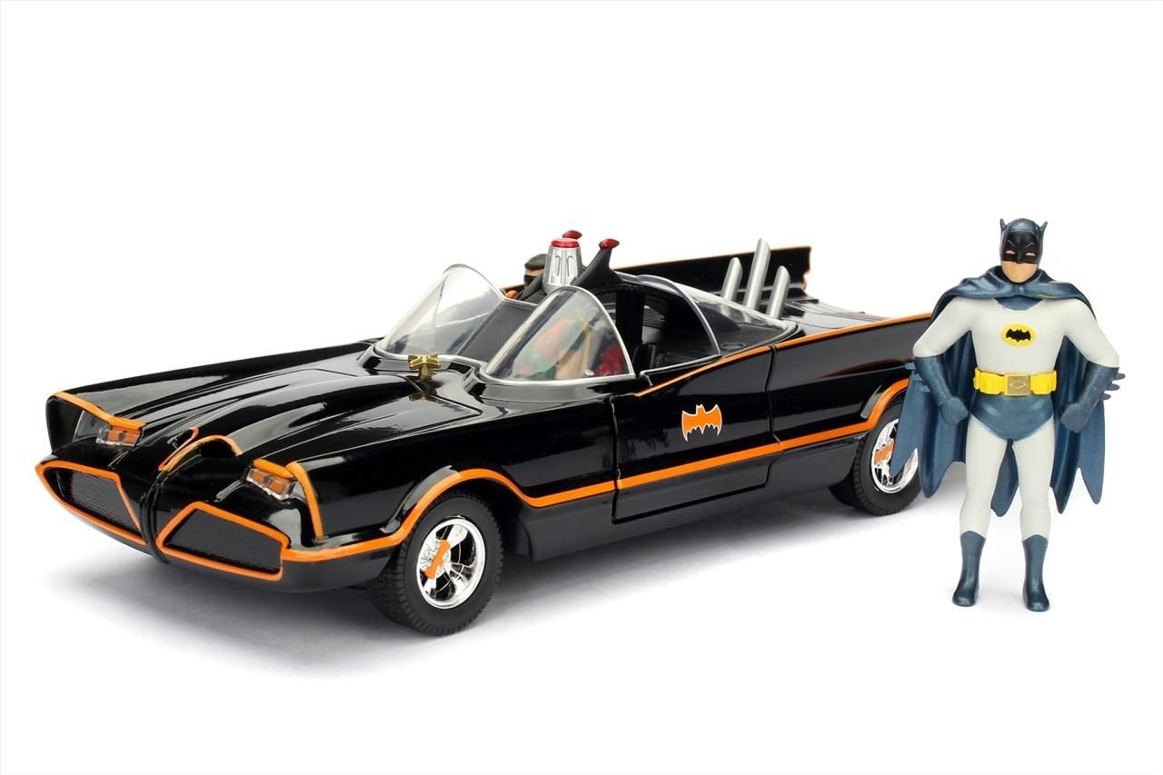 Jada Batman figura és 1966 Classic Batmobile 1:24