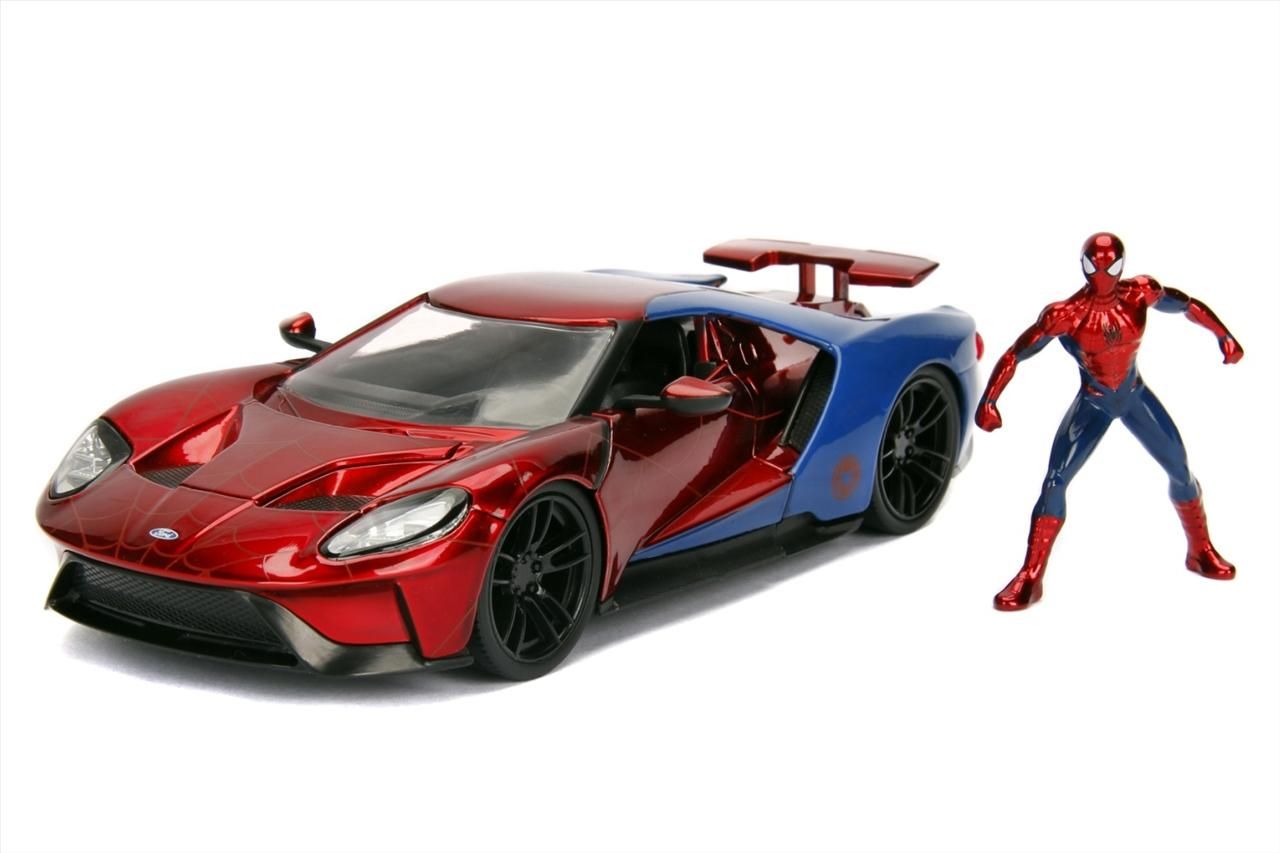 Jada Marvel Spiderman 2017 Ford GT 1:24 autómodell