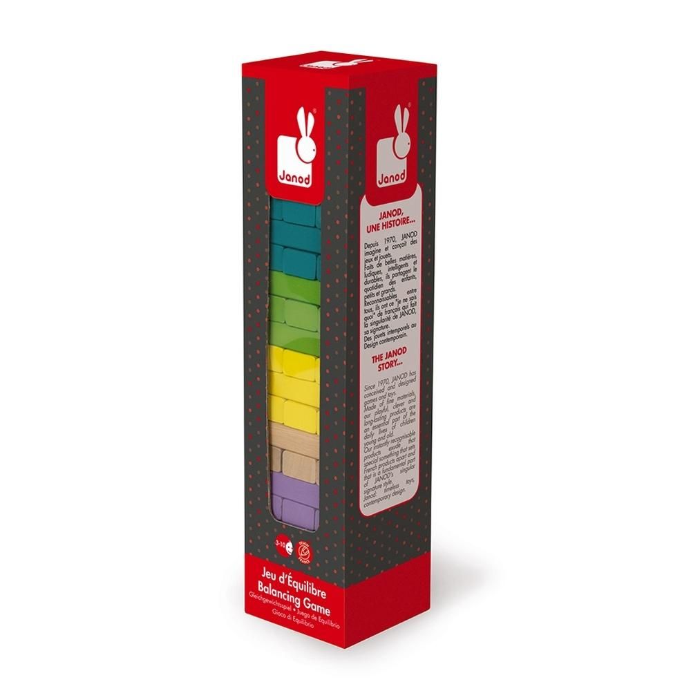 Janod Jenga színes egyensúlyozó fajáték