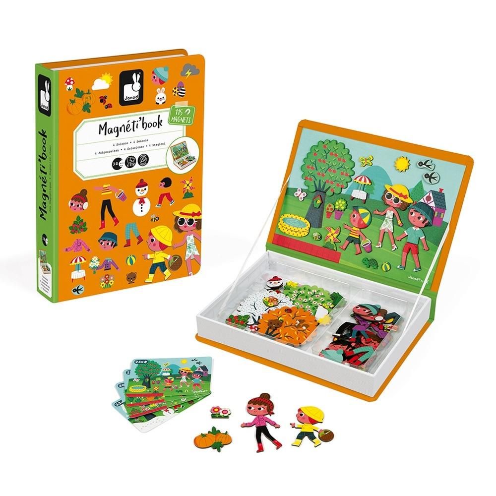 Janod Mágneses könyv - 4 évszak