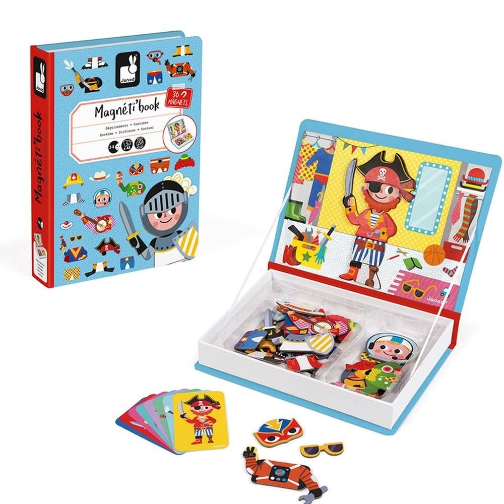 Janod Mágneses könyv - Fiús öltöztető