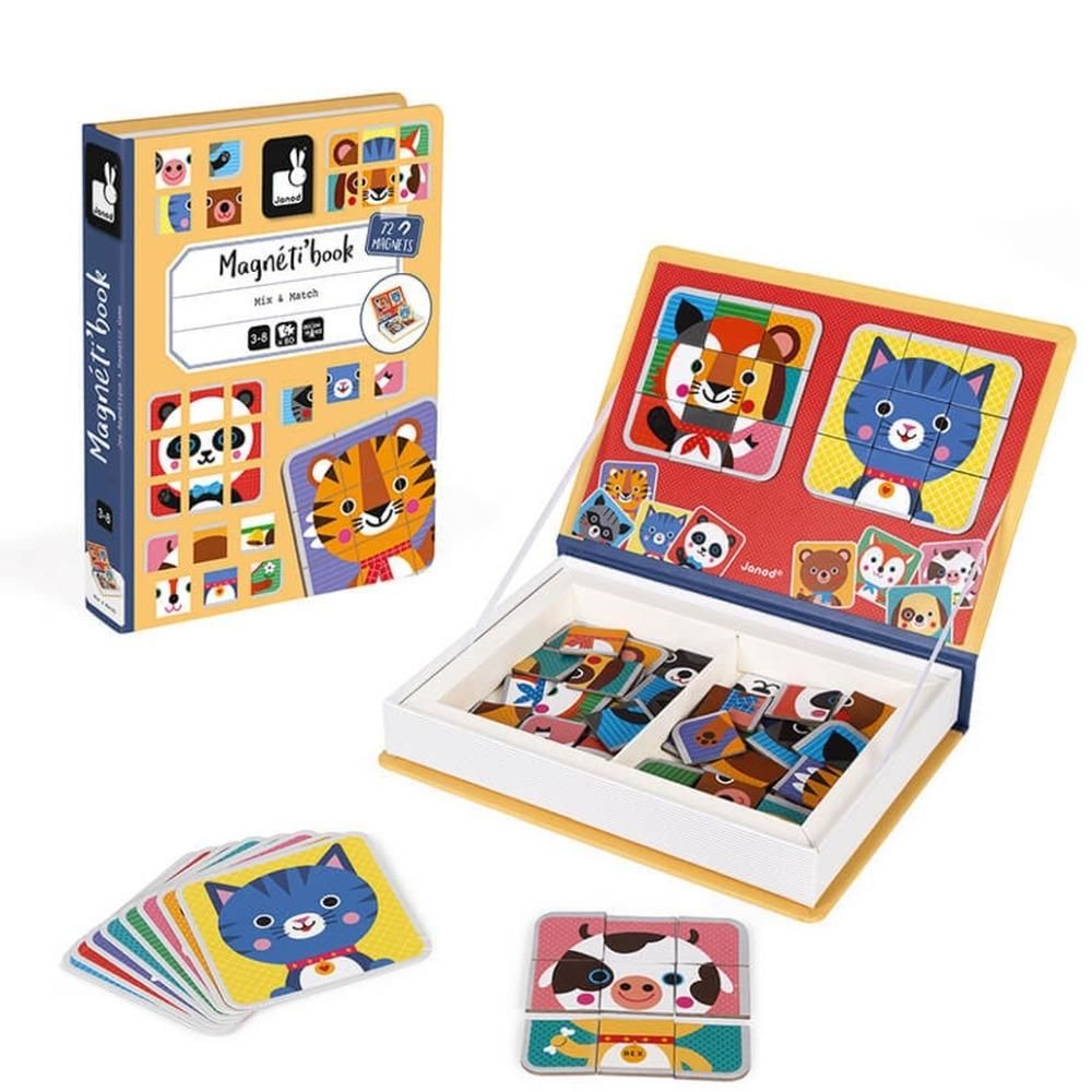 Janod Mágneses könyv - Keverd és párosítsd