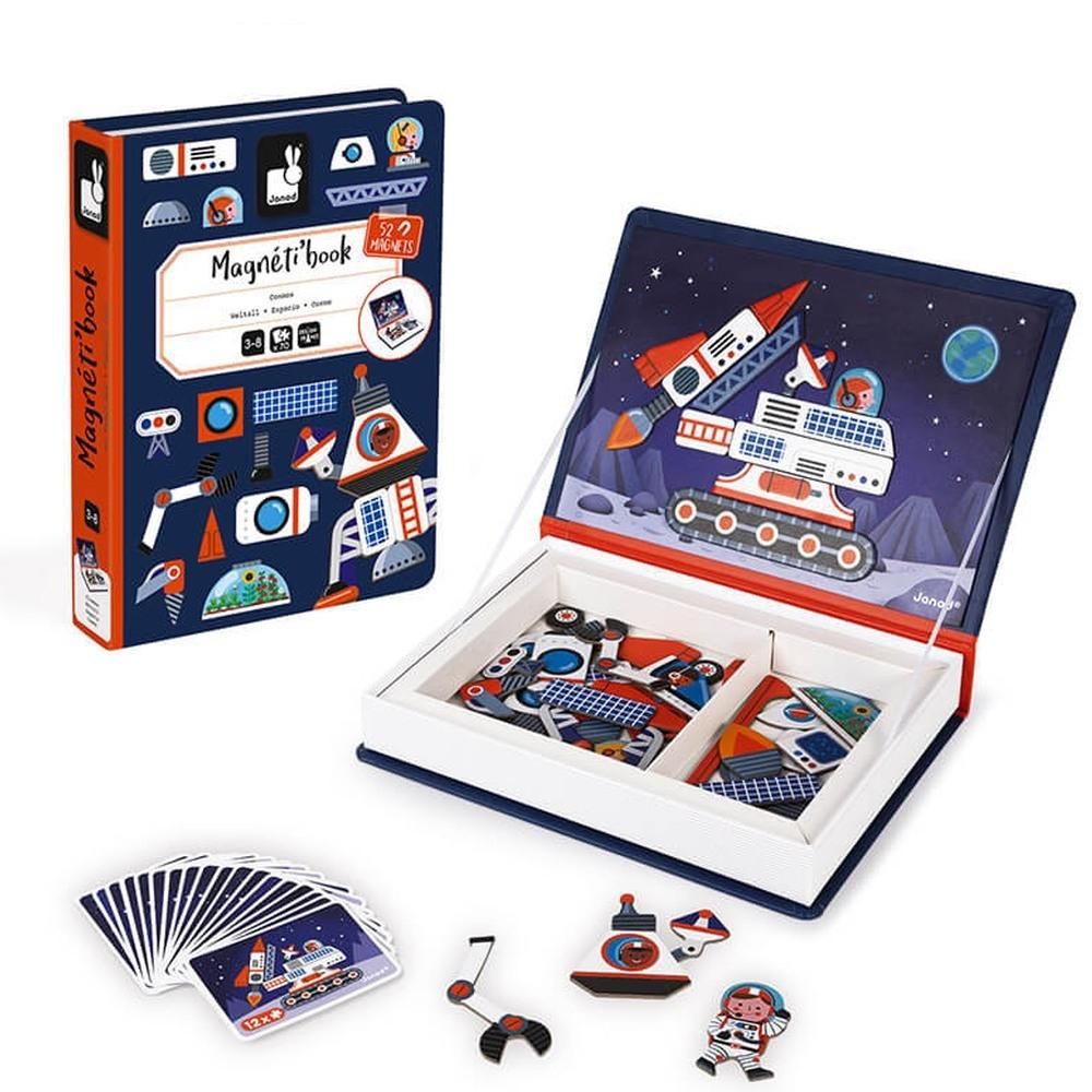 Janod Mágneses könyv - Űrrakéta