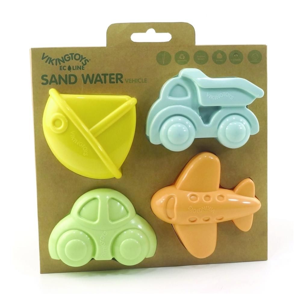 Járműves homokformák 4 db-os készlet