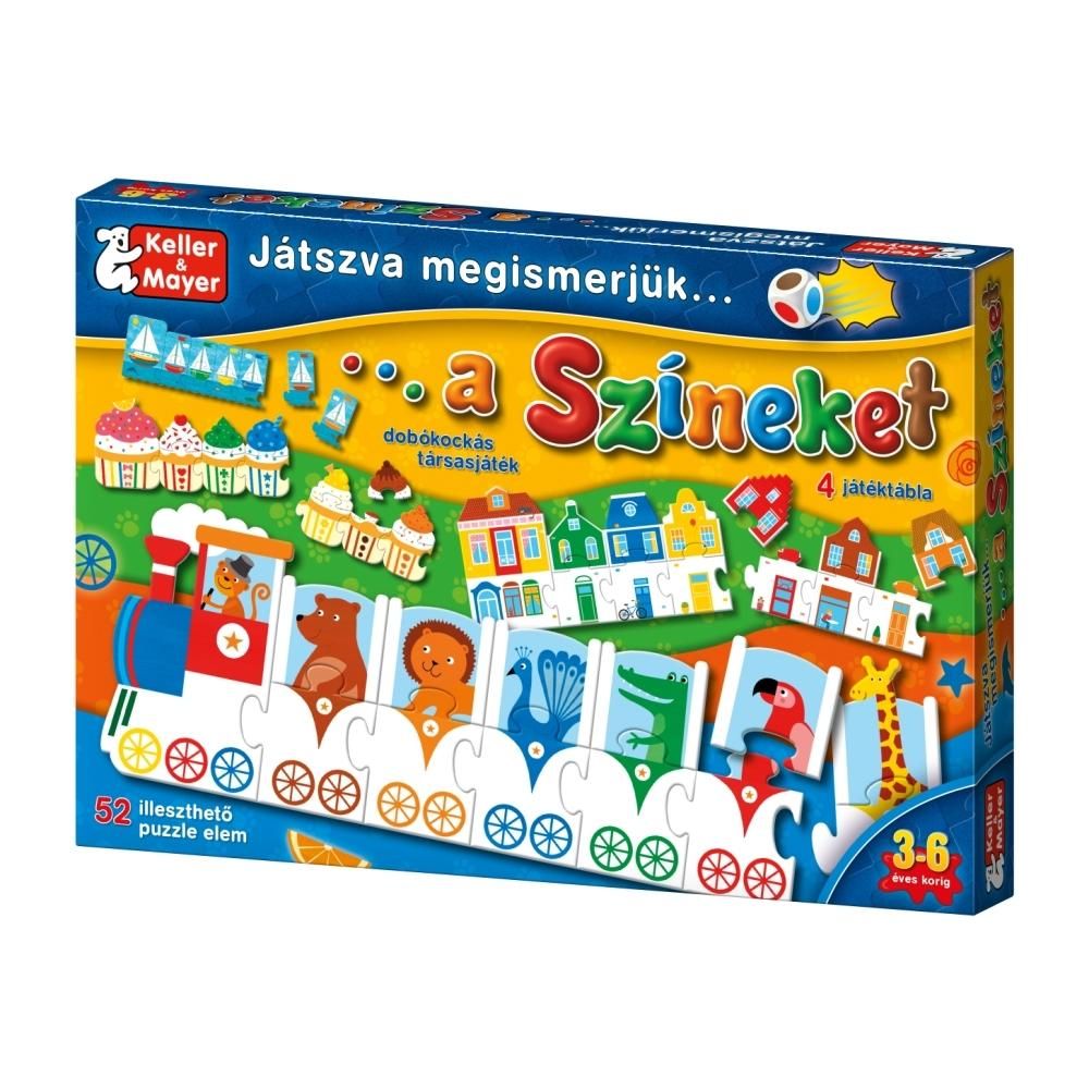 Játszva megismerjük a színeket társasjáték