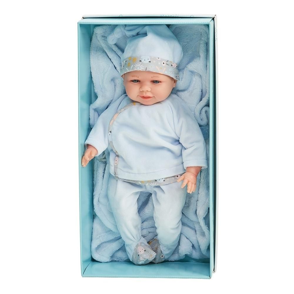 Jesmar Fiú baba pizsamában, takaróval 45 cm 