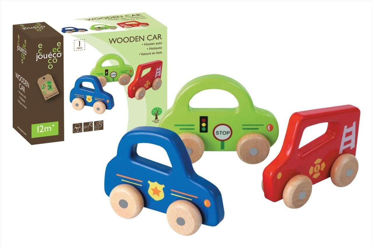 Johntoy Jouéco Fa autó (3 féle)