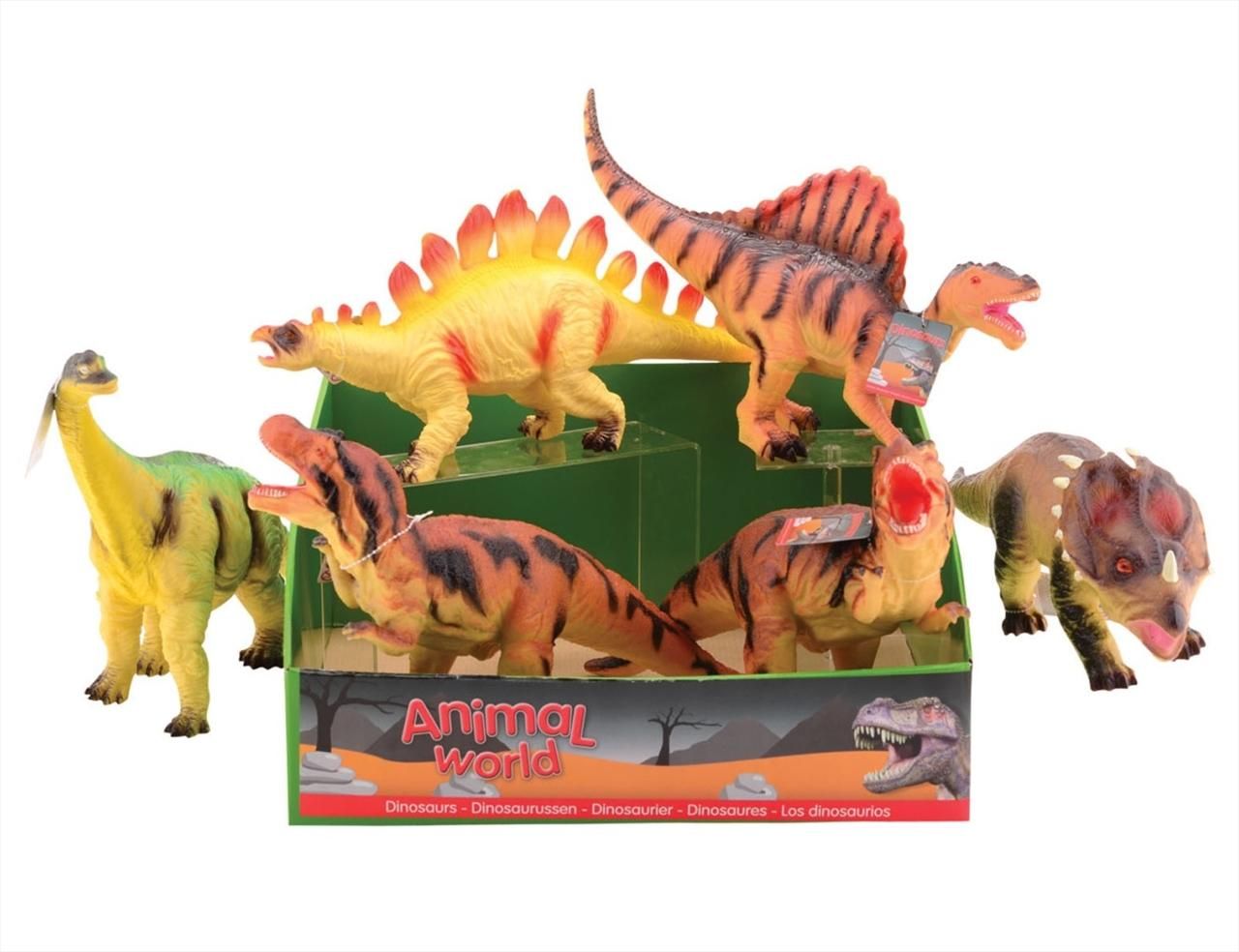 Johntoy Puha dínó 45 cm (6 féle)