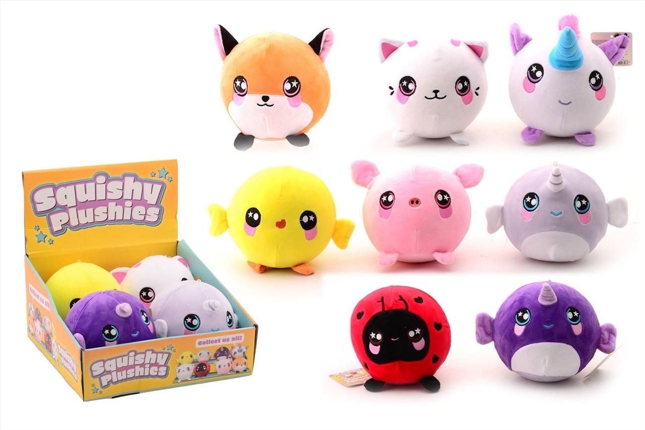 Johntoy Squishy plüss figura 20 cm (8 féle)