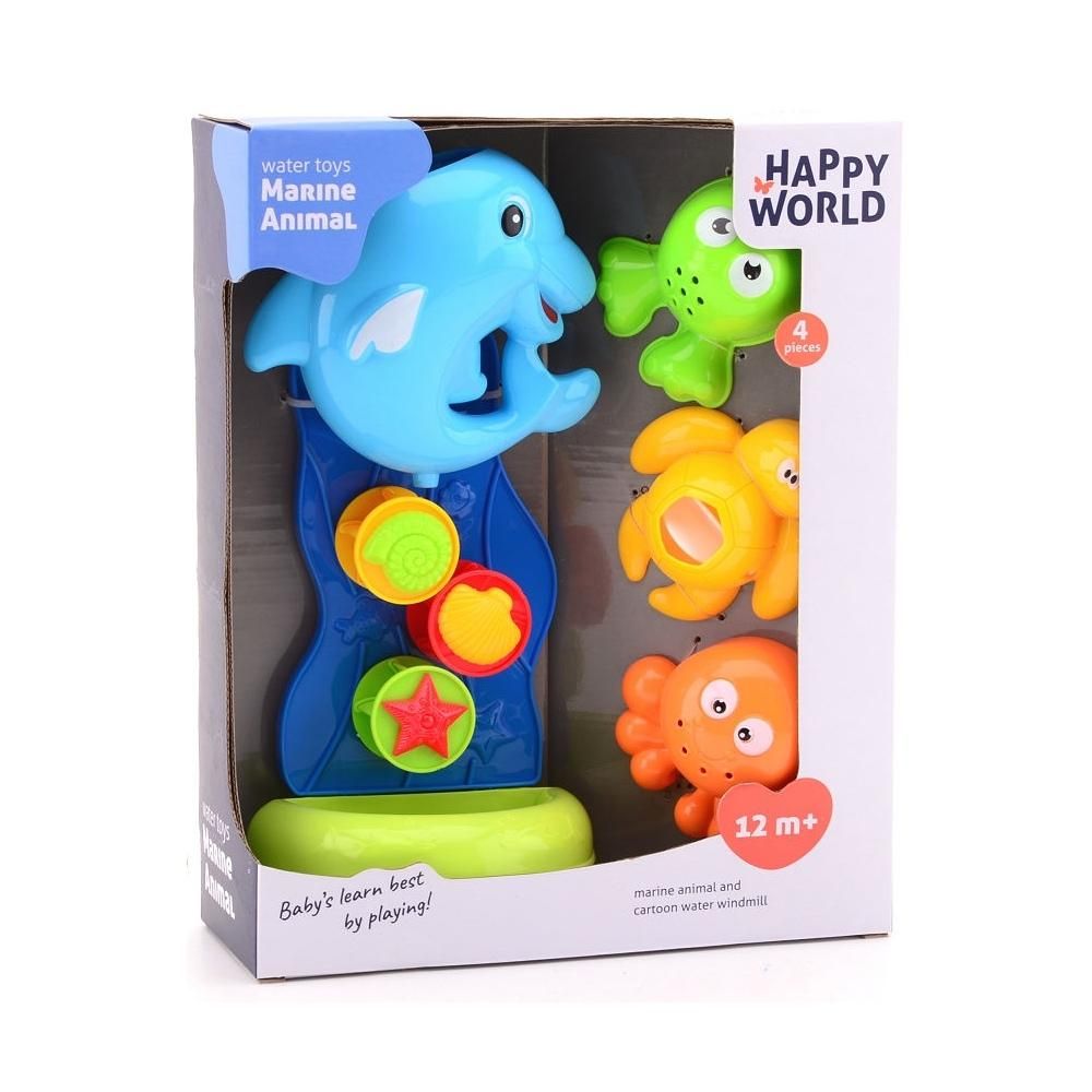 Johntoy Tengeri állatok vízimalom fürdőjáték