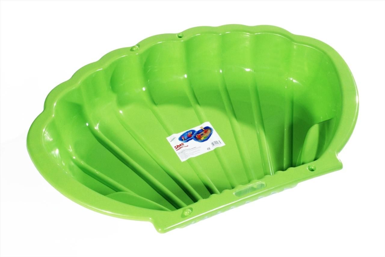 Kagyló homokozó, medence 1 db - zöld