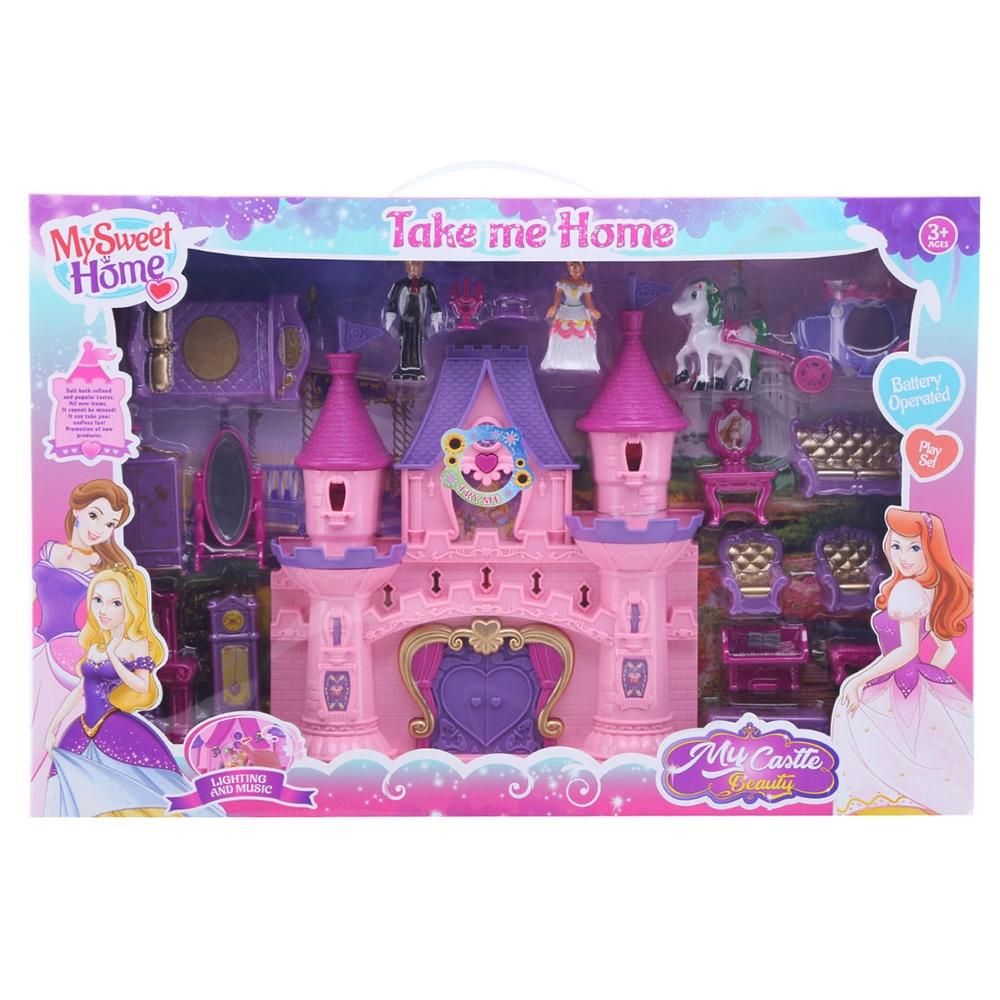 Kastély babaház fénnyel és hanggal