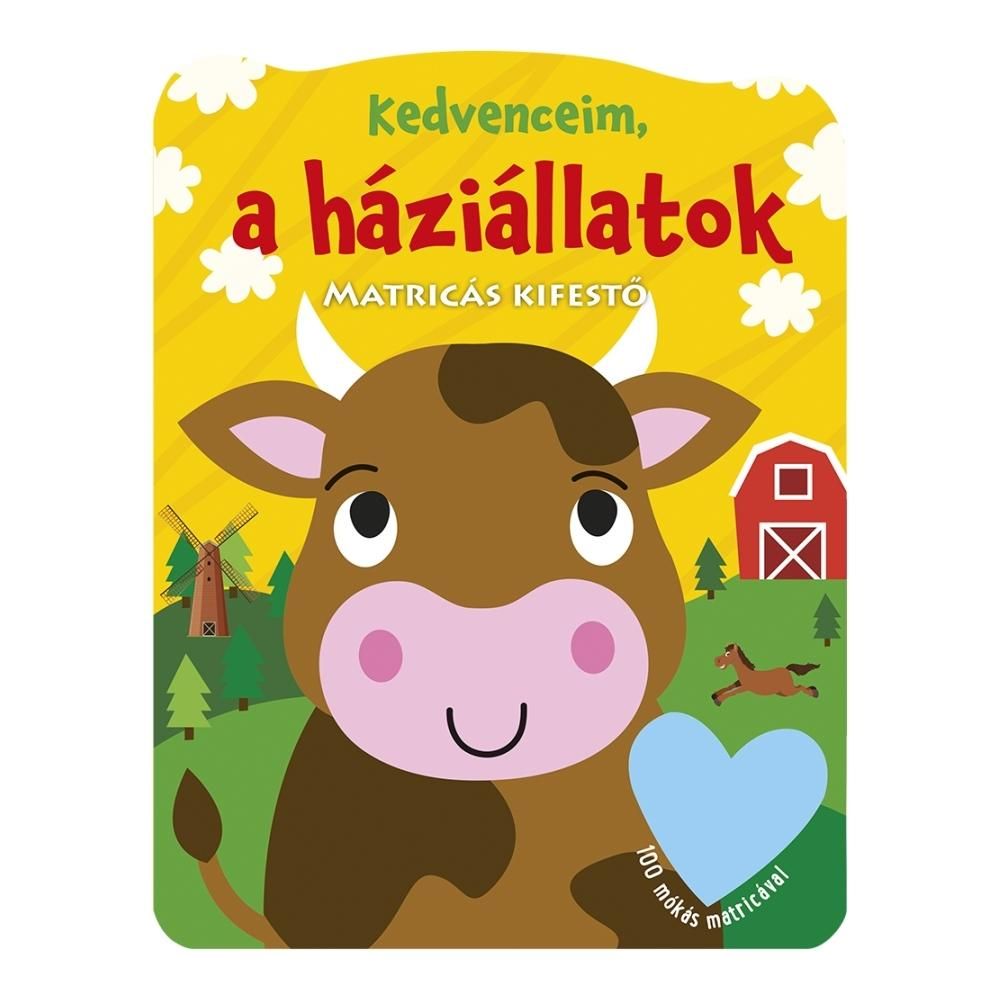 Kedvenceim, a háziállatok matricás kifestő