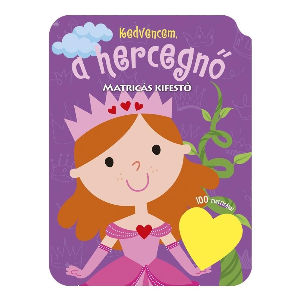 Kedvencem, a hercegnő matricás kifestő