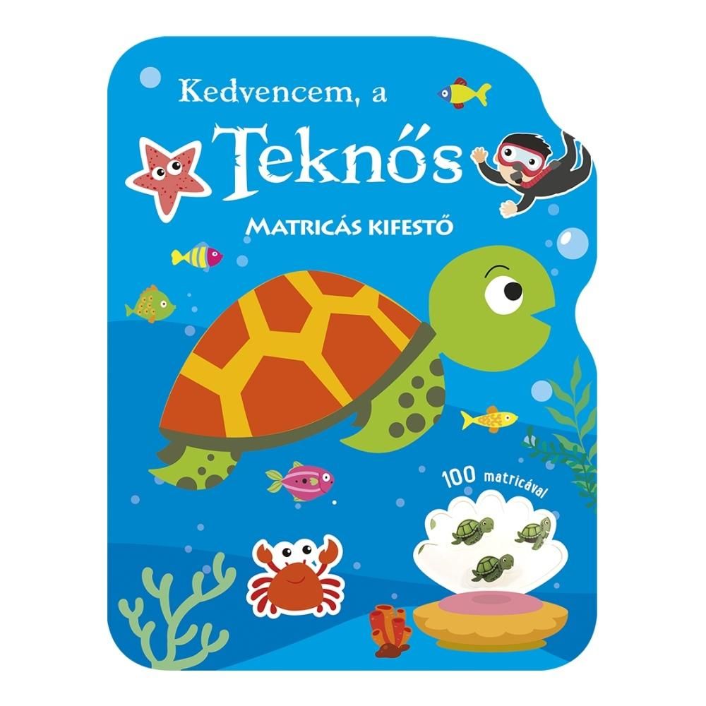 Kedvencem, a teknős matricás kifestő