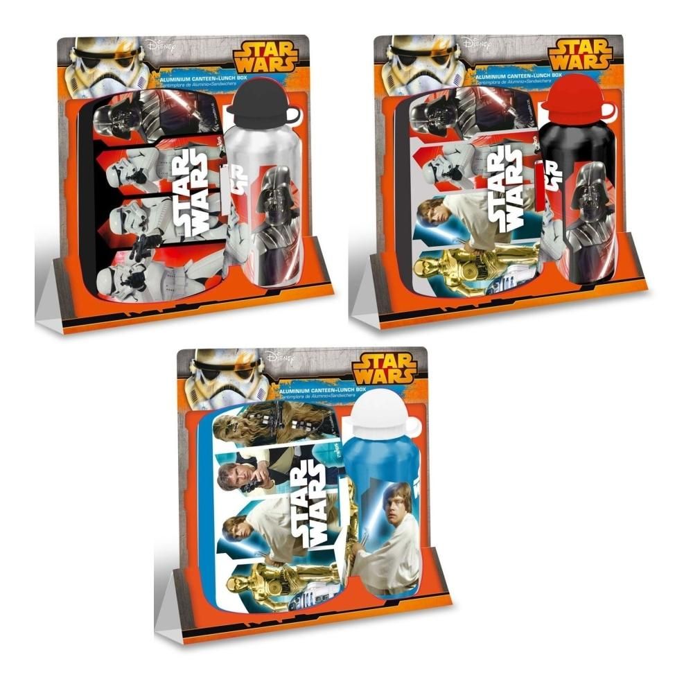 Kids Euroswan Uzsonnás doboz és 400 ml-es kulacs szettben - Star Wars (többféle)