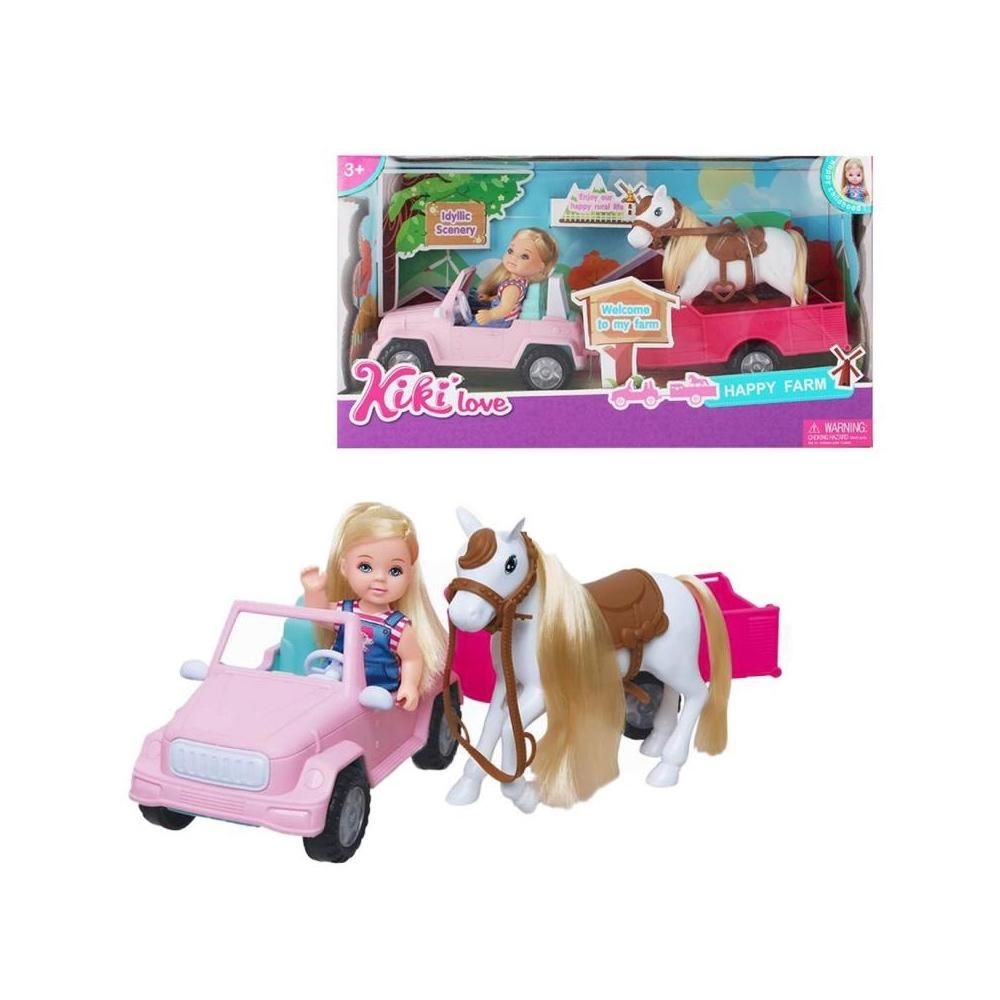 Kiki Love Baba autóval és póni szállítóval