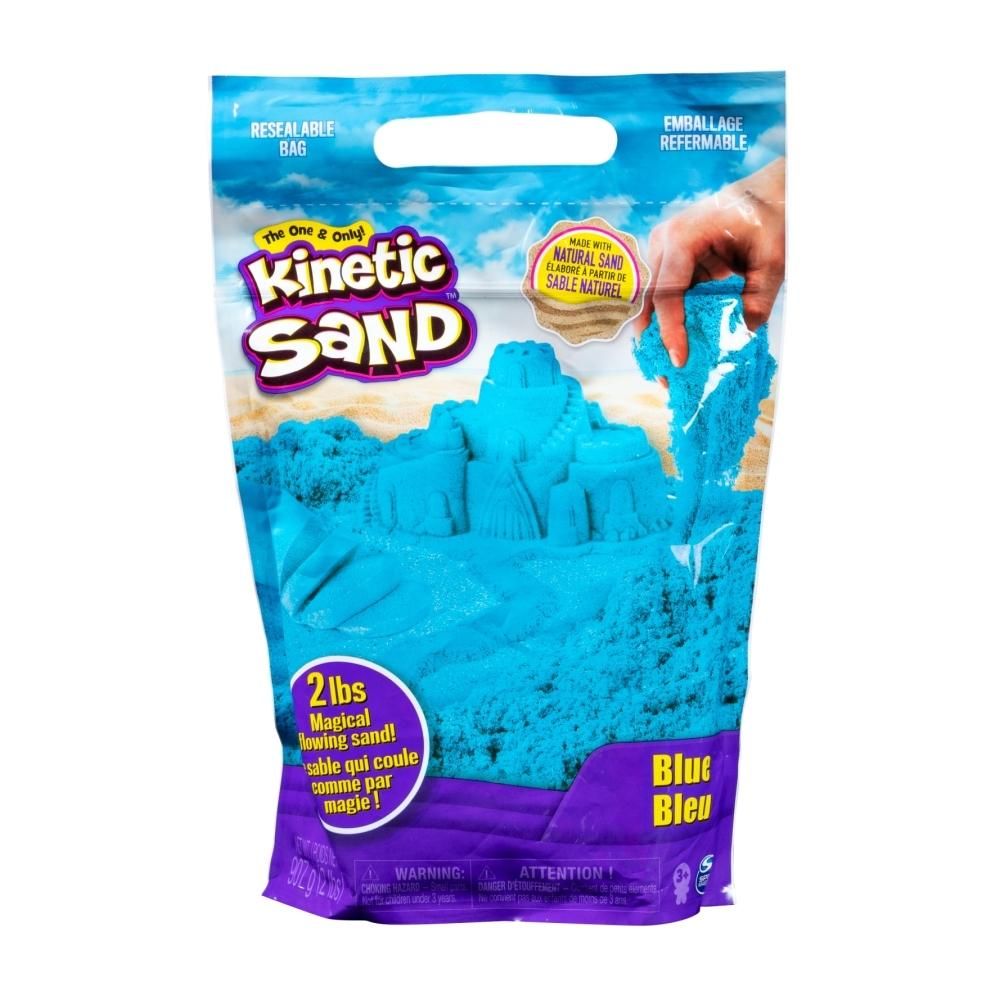 Kinetic Sand Homokgyurma tasakban 900 g - kék