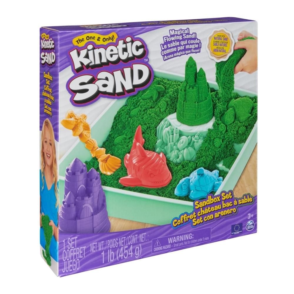 Kinetic Sand Homokozó készlet - zöld