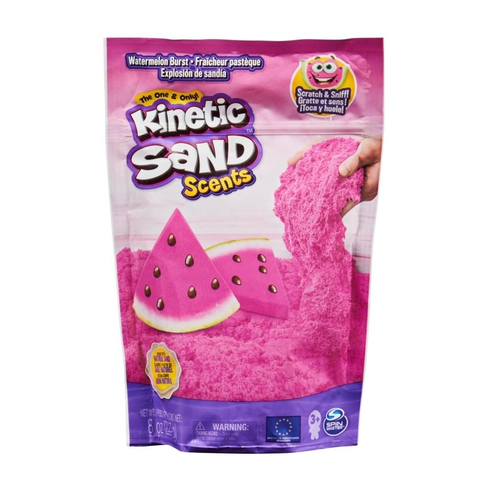 Kinetic Sand Illatos homokgyurma tasakban 0,24 l - görögdinnye