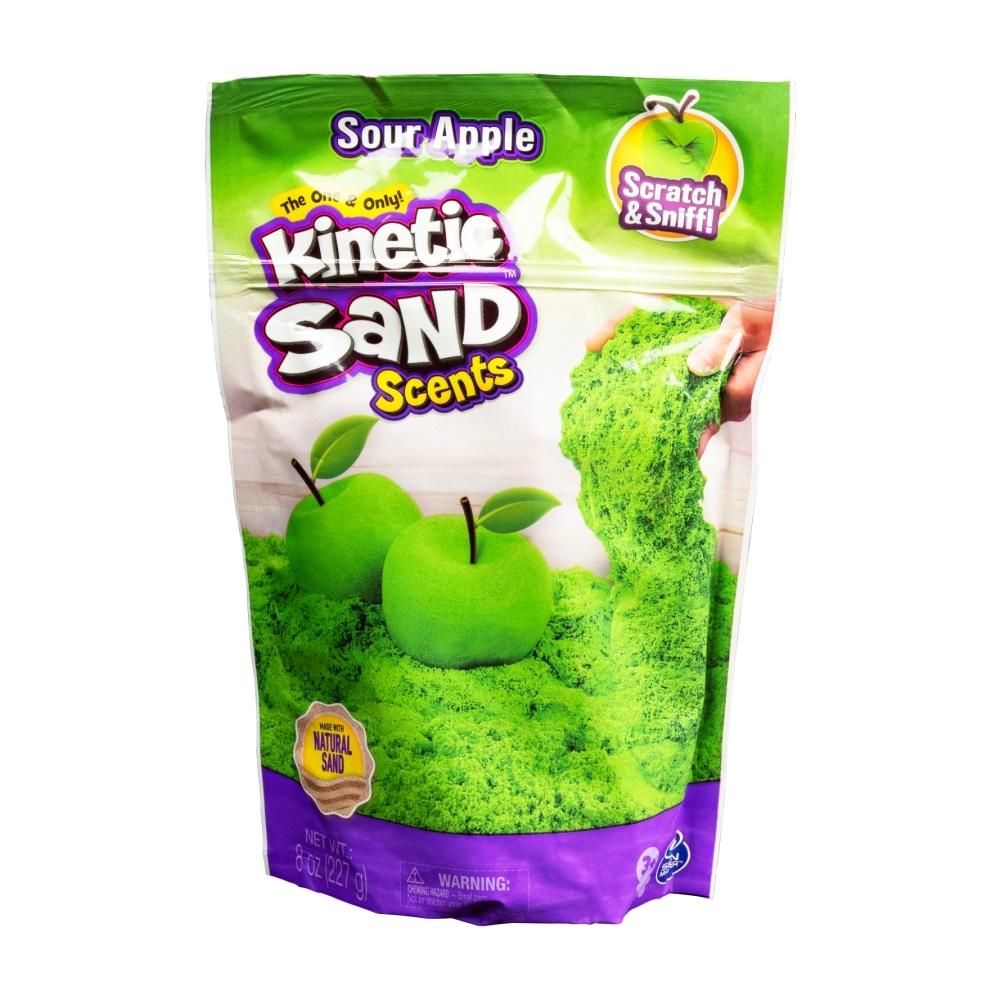 Kinetic Sand Illatos homokgyurma tasakban 0,24 l - zöldalma