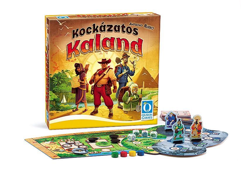 Kockázatos kaland társasjáték 