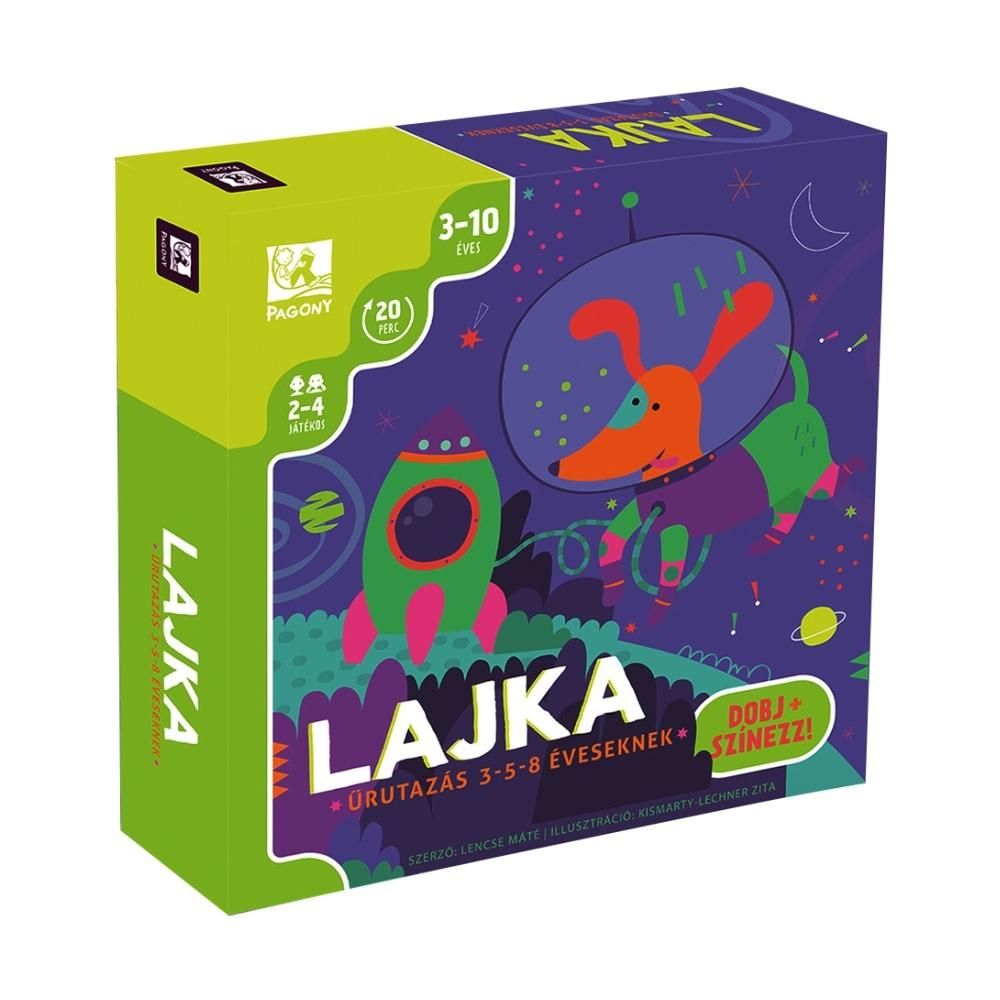 Lajka - Űrutazás 3-5-8 éveseknek - Dobj és színezz játék