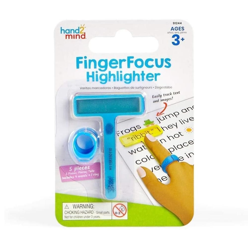Learning Resources Finger Focus Highlighter - Kiemelő sorkövető, olvasást segítő eszköz