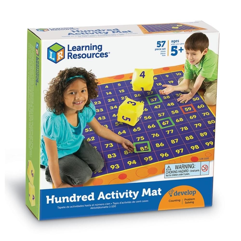 Learning Resources Hip Hoppin' Hundred Math - Szorzótábla játszószőnyeg