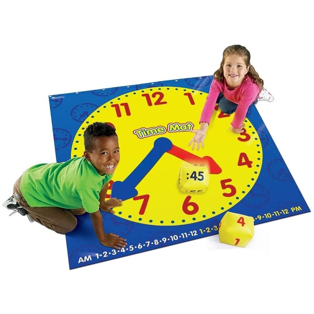 Learning Resources Time Activity Mat - Tanuló óra játszószőnyeg