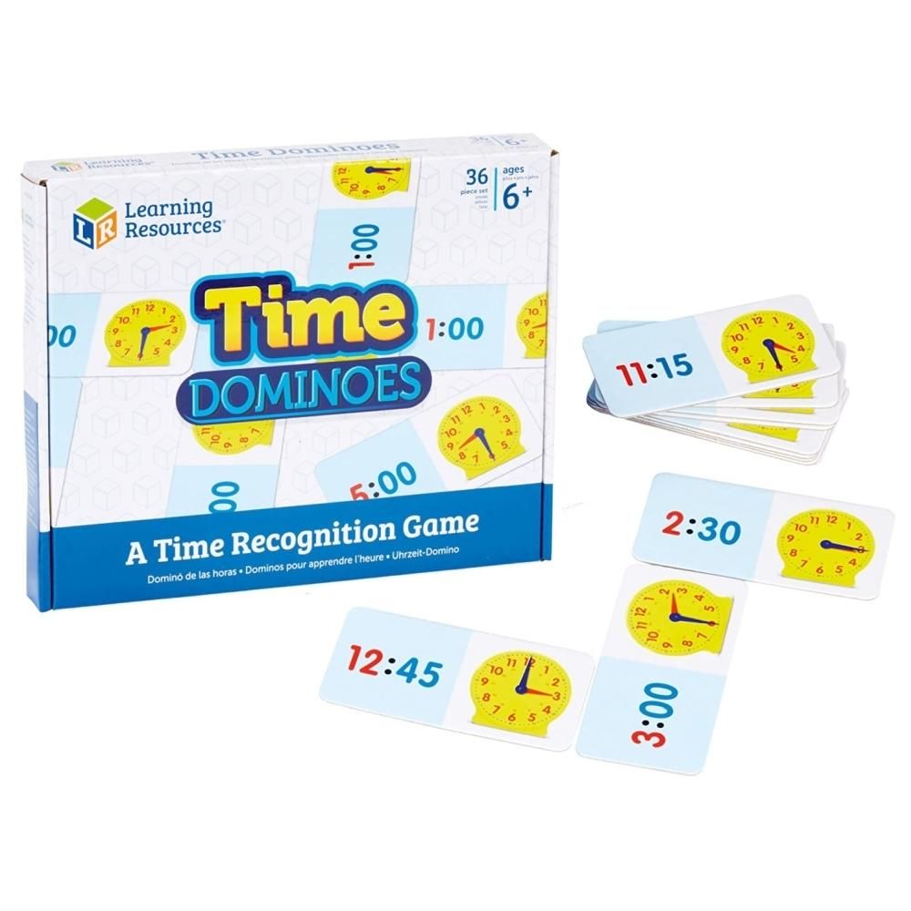 Learning Resources Time Dominoes - Idő dominó óra tanuláshoz