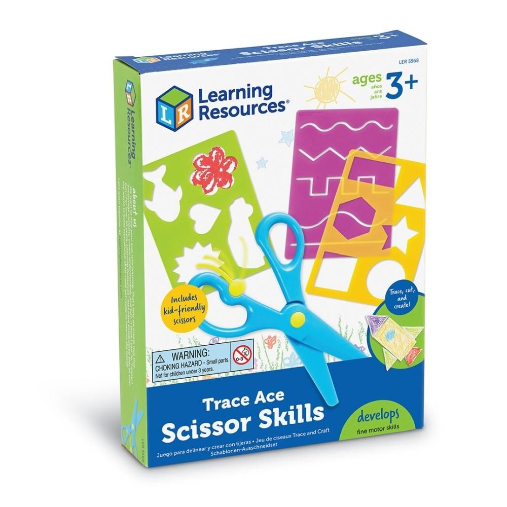 Learning Resources Trace Ace - Rajzsablon ollóval fejlesztőjáték