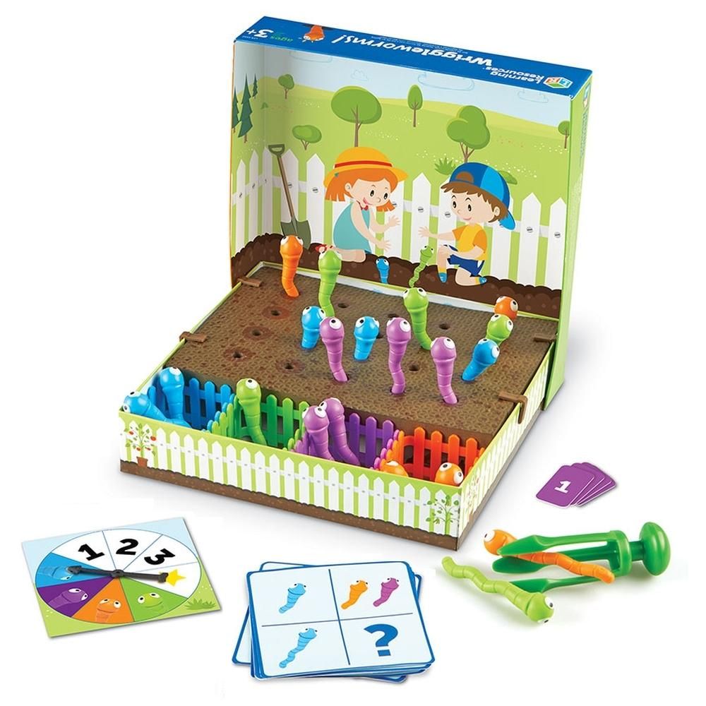 Learning Resources Wriggleworms - Tekergő giliszták 5 az 1-ben csipeszes finommotorika fejlesztő