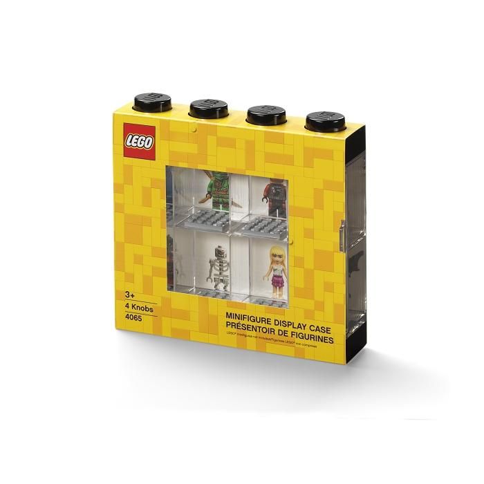 LEGO minifigura gyűjtő vitrin 8 figurához - fekete