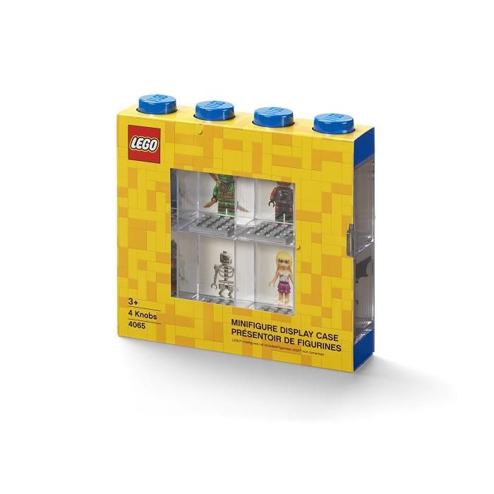LEGO minifigura gyűjtő vitrin 8 figurához - kék
