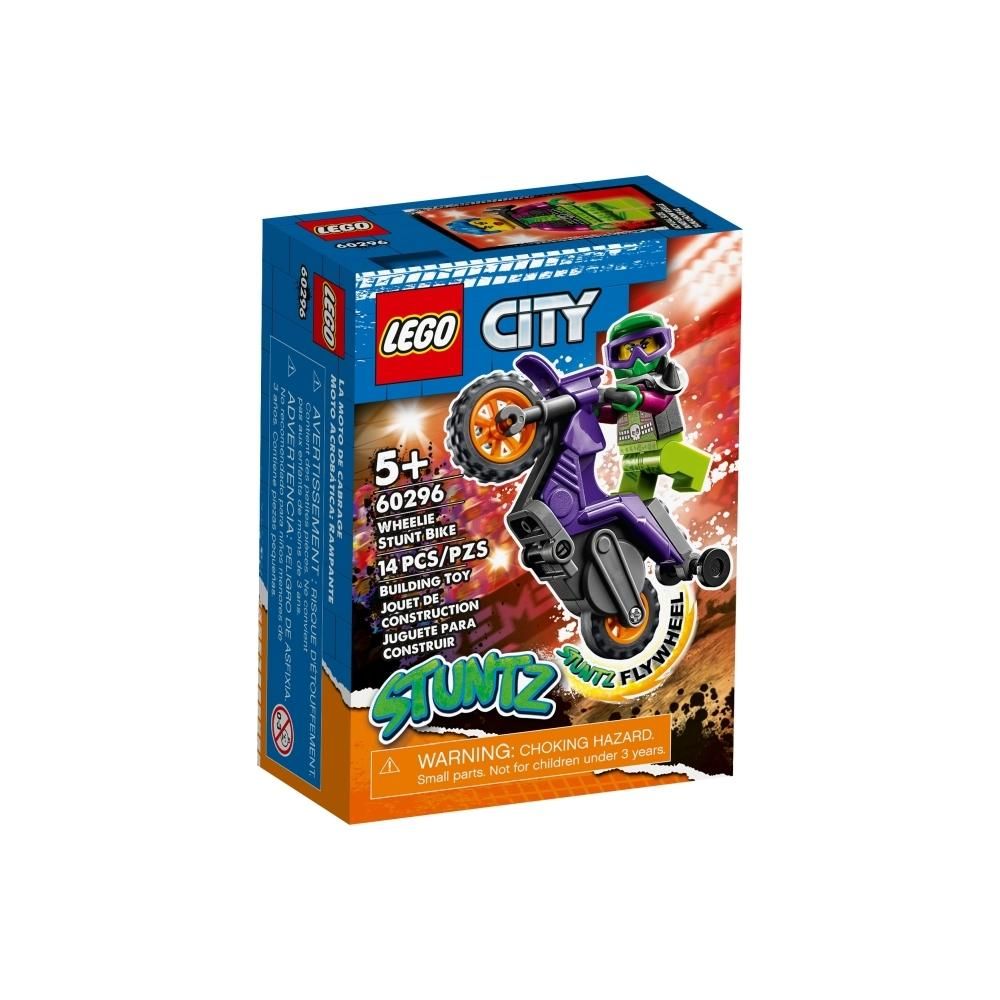 LEGO® City 60296 Wheelie kaszkadőr motorkerékpár