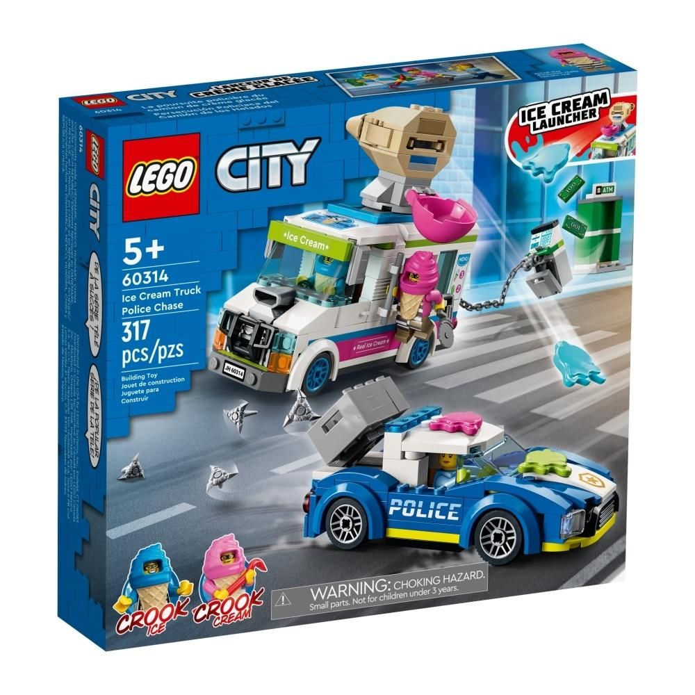 LEGO® City 60314 Fagylaltos kocsi rendőrségi üldözés