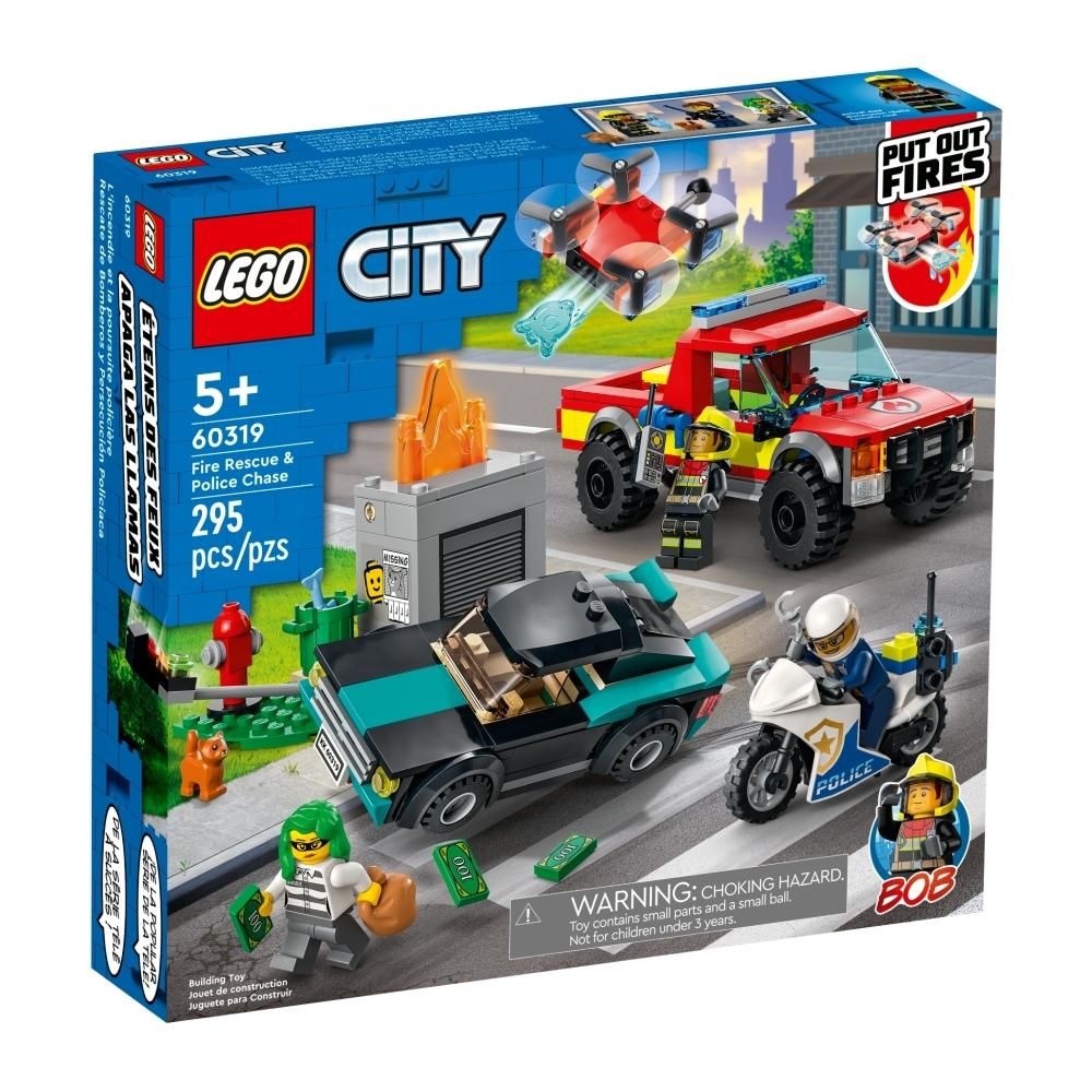 LEGO® City 60319 Tűzoltás és rendőrségi hajsza